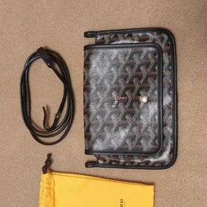Goyard black Plumet pocket wallet